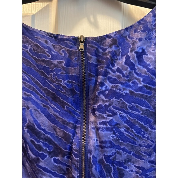 Banana Republic linen Dress Blue And Black Size 12 SHIPS IN 24HRS - Picture 7 of 9